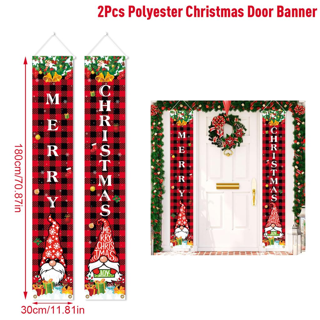 Christmas Snowman Door Curtain Banner Merry Christmas Decorations For Home 2025 Navidad Kerst Natal Noel Xmas Decor New Year