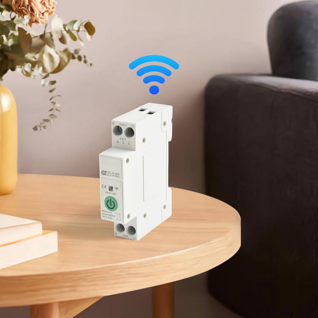 Multifunktionaler WLAN Smart Schalter mit Messung 1P+N