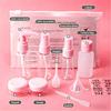 11pcs Portable Travel Refillable Bottles Set Leakproof Empty Cosmetic Container for Shampoo Shower Gel Lotion Body Wash Spray