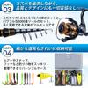 Goture Fishing Set, Casting Rod with 1.8m Spinning Reel (3000), 66 Lures, Beginner's Guide, Waterproof Storage Bag, and Japanese Instructions.