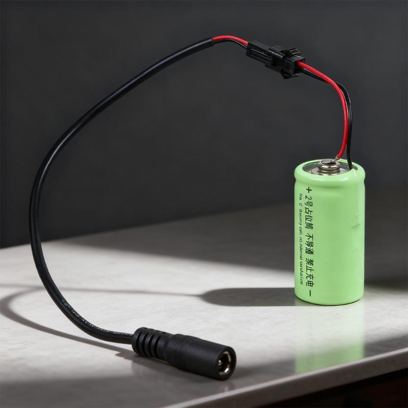 LR14 C Size 0V Dummy Battery Adapter Placehold Conductor DC5.5x2.1mm DC5.5x2.5 Input For Electronics Power Supply