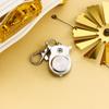 Cartoon Owl Keychain Watch Hanging Watch Vintage White Steel Drop Glue Openable Owl Cartoon Neck Chain Watch Watch