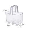 With Transparent Handles Bathroom Storage Basket Portable Swim Basket Fashion Organizing Basket