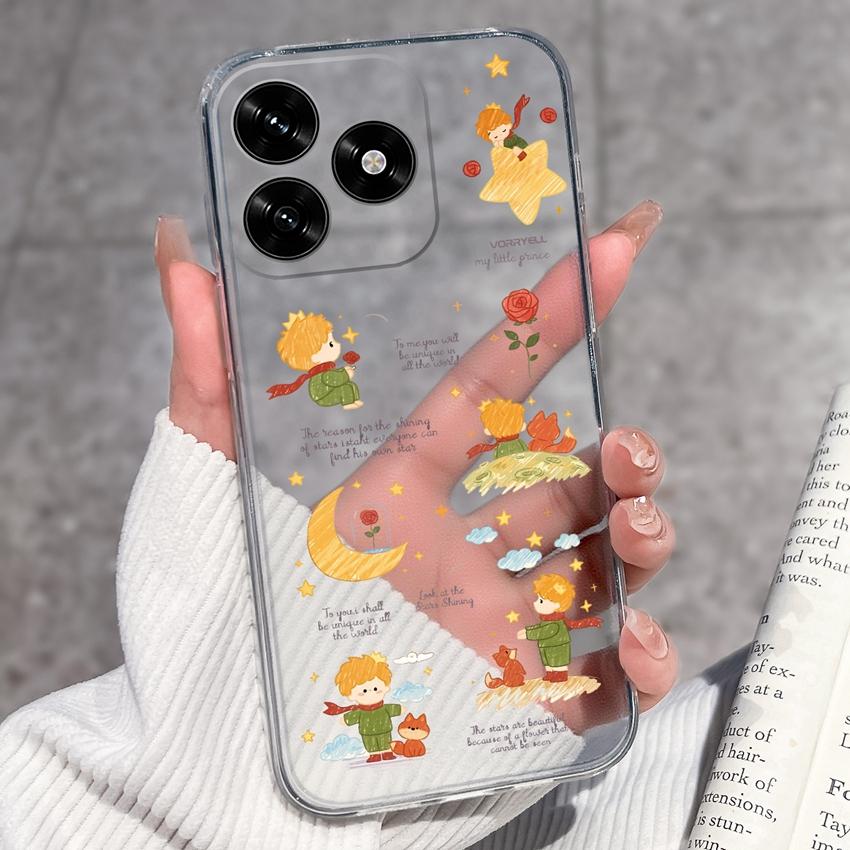 Für Honor X5c Plus X6a X7a X8a 10i 20 20i 50 Pro Lite Hülle Schwarz Kleine Liebesherz-Muster Weich Ultra Dünn TPU Anti-Rutsch Schale Für Honor Handyhüllen
