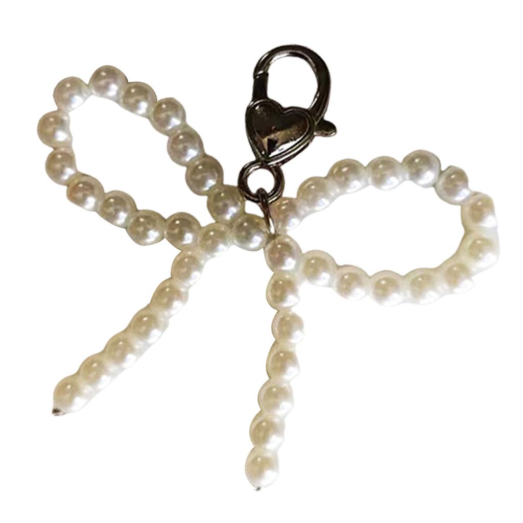 Shoe Charm Detachable Shoe Decorations Fahion Pearls Beaded Bowknot Shoe Charm Pendant Shoe Decorative Accessories