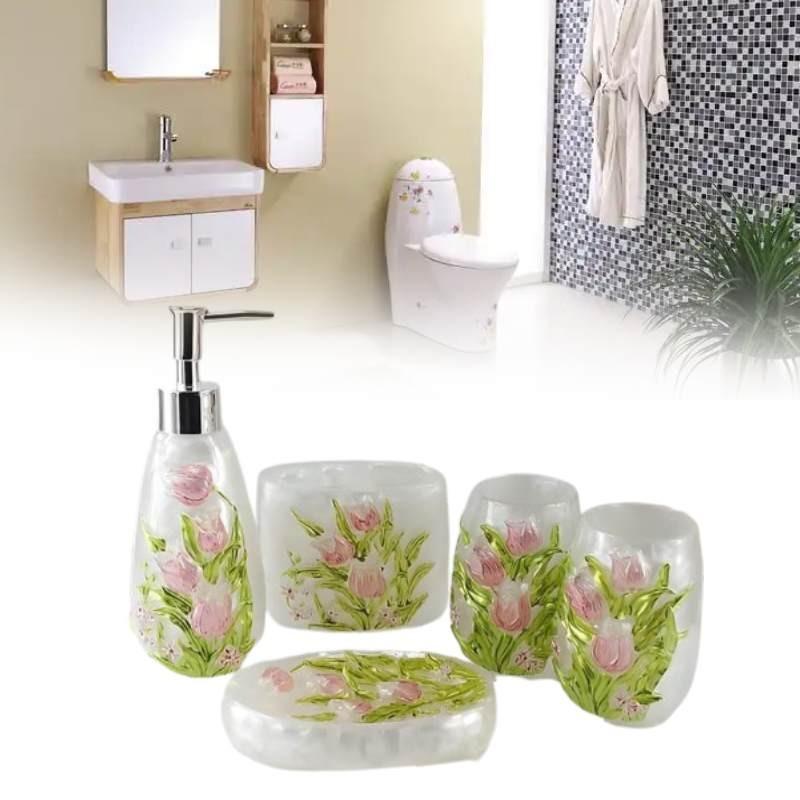Flower Bathroom Patterned Lotion Storage Bottle Hand Sanitizer Bottles Gift