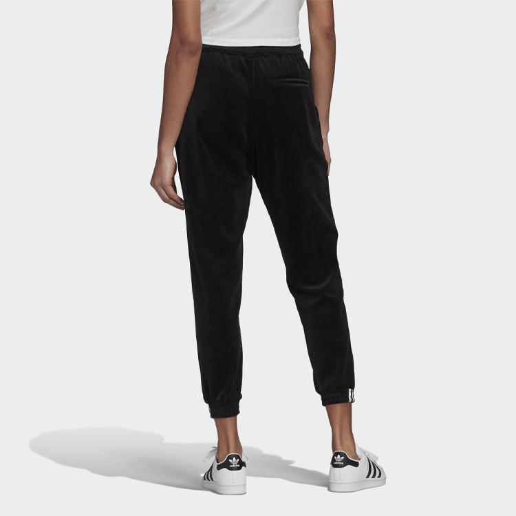 Adidas Originals Cuffed Pants Color Blocked Knit Joggers Women Bottoms Black GI0981