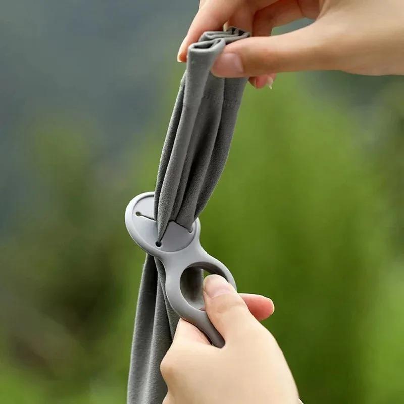 Outdoor Silikon Flaschen Schnalle Karabiner Wasserflaschenhalter Clip, Tragbarer Getränkeflaschen Aufhänger für Rucksack Camping Wandern Radfahren Reisen