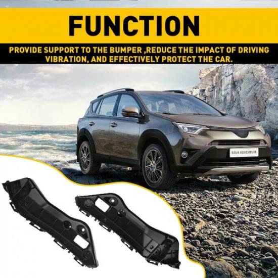 For 2013-2017 2018 Toyota Front Rav4 Bumper Brackets Left Retainers Right 2pcs