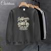 Sudadera con capucha de cuello redondo de peso pesado para hombre - Ropa de exterior de moda estilo americano para primavera/otoño