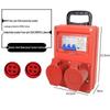 Compact Industrial Power Strip with RCD and Display for Construction Sites