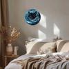 Black Cat Wall Art Metal Tin Sign Water Design Home Office Beach Villa Decor