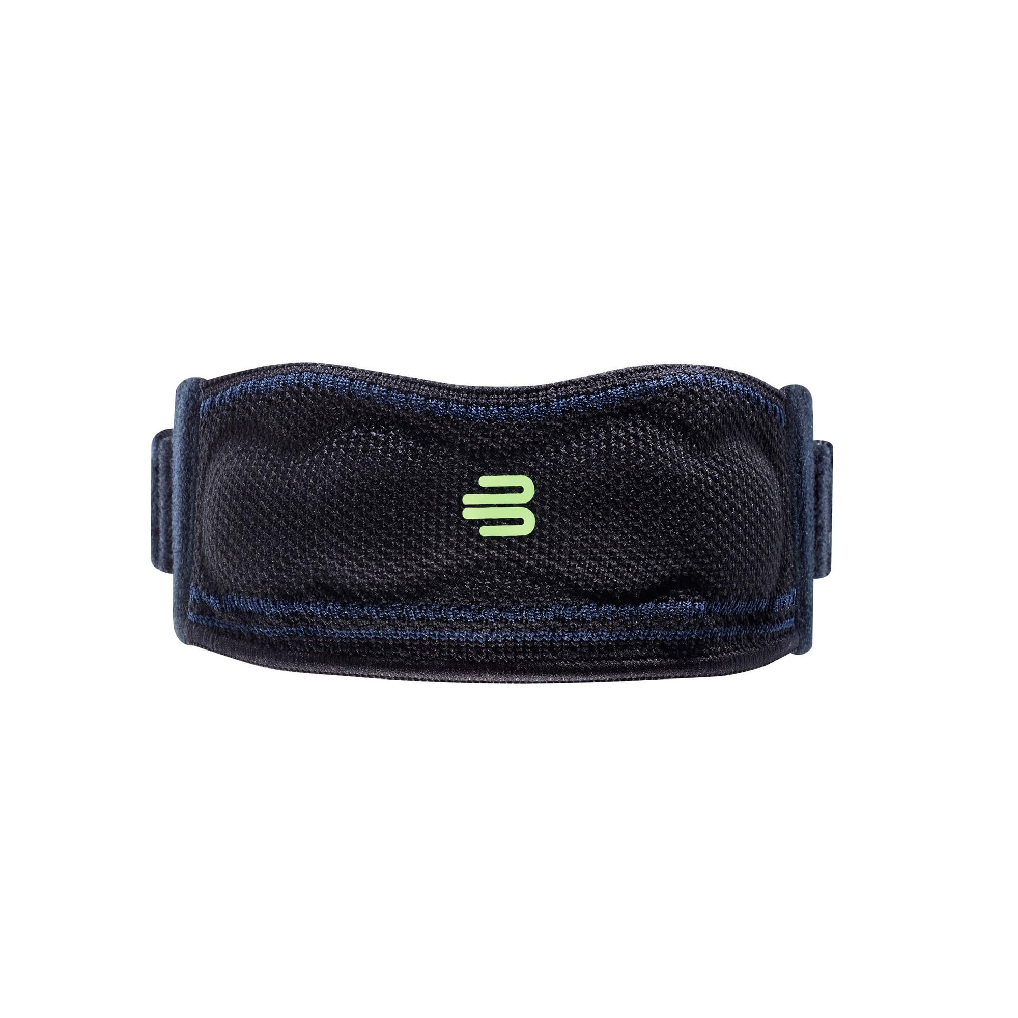 

BAUERFEIND SPORTS KNEE Сделано в General Medical Четыре силиконовых ремня для точечного воздействия на сухожилие надколенника РЕМЕНЬ, Германия, Устройство, (Черный, Л)