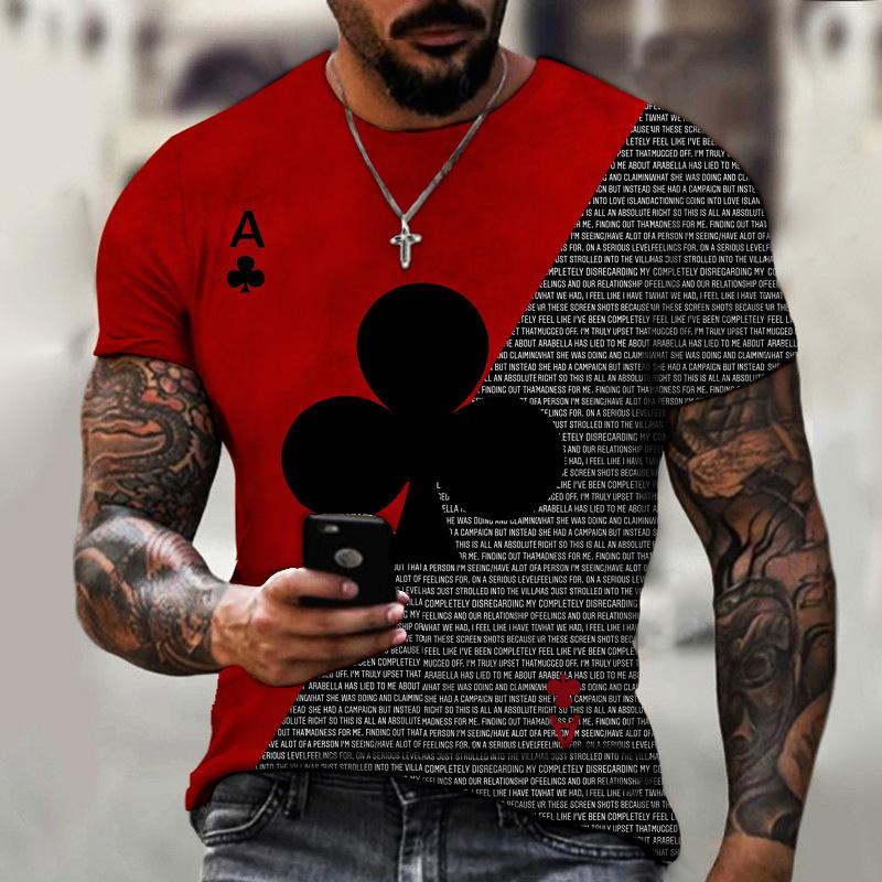 2024 Summer European and American New T-shirts Fun 3D Printed Men's and Women's Round Neck T-shirts Street Trend