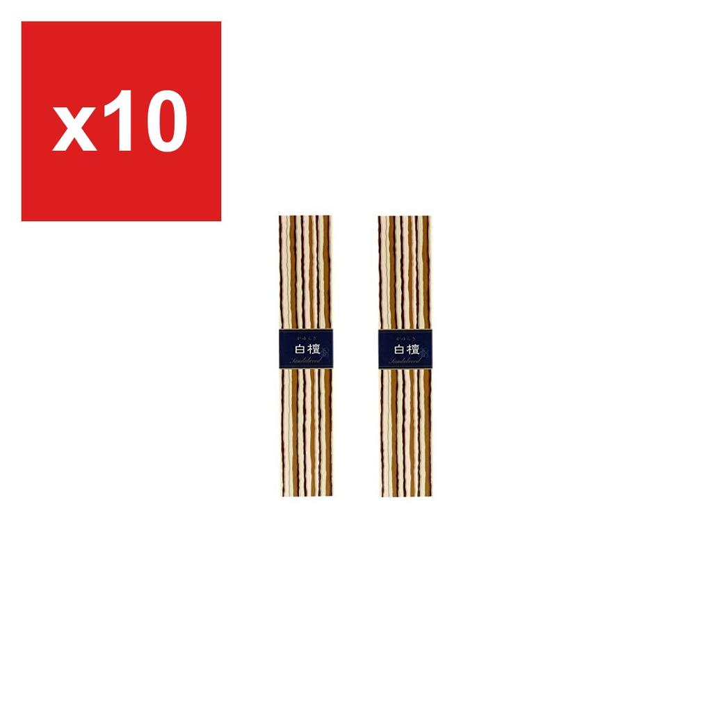 Incense Sticks by Nippon Kodo, Kayuragi Sandalwood with Holder, 2-Pack (80 sticks total)