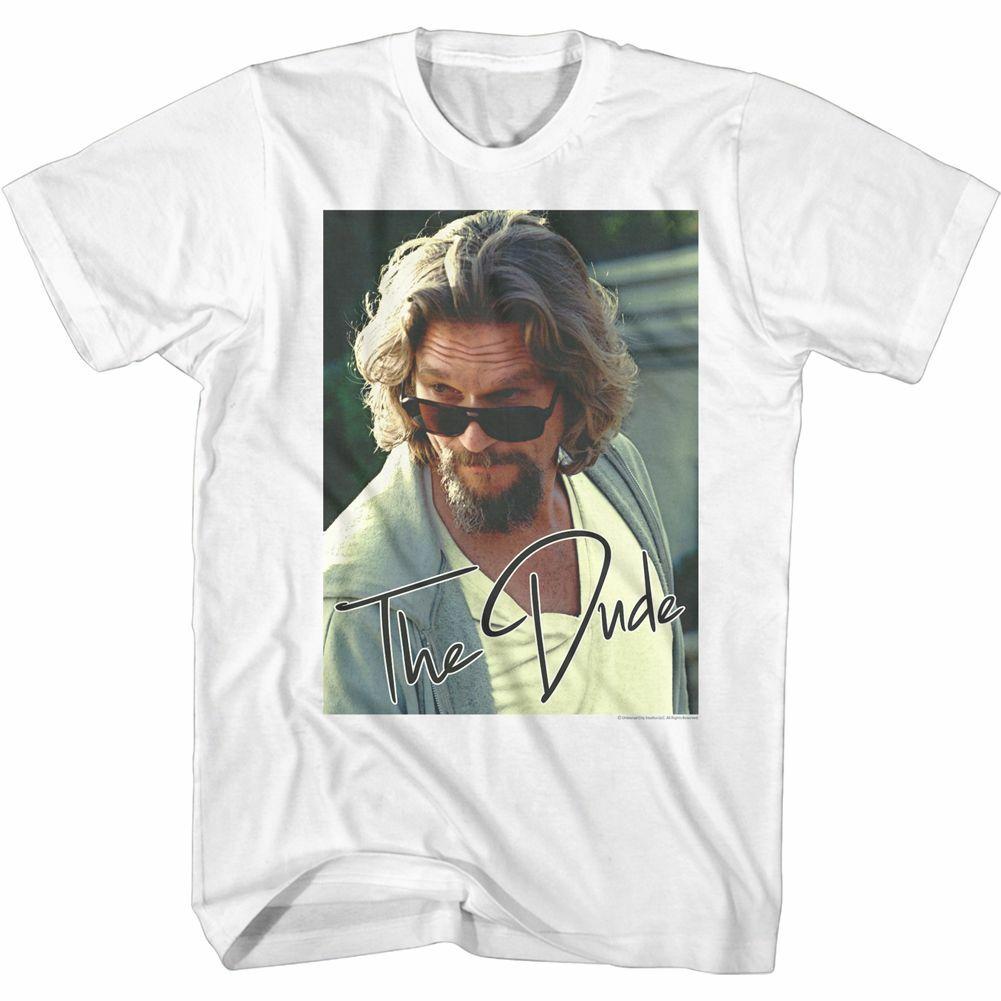 The Big Lebowski The Dude White Adult T-Shirt S