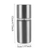 Stainless Steel Manual Pepper Grinder Sea Salt Spice Coffee Grinder Home Grainer Pepper Mill for Picnic BBQ Kitchen Utensils