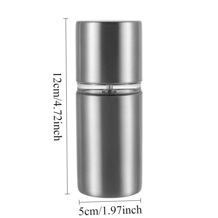 Stainless Steel Manual Pepper Grinder Sea Salt Spice Coffee Grinder Home Grainer Pepper Mill for Picnic BBQ Kitchen Utensils