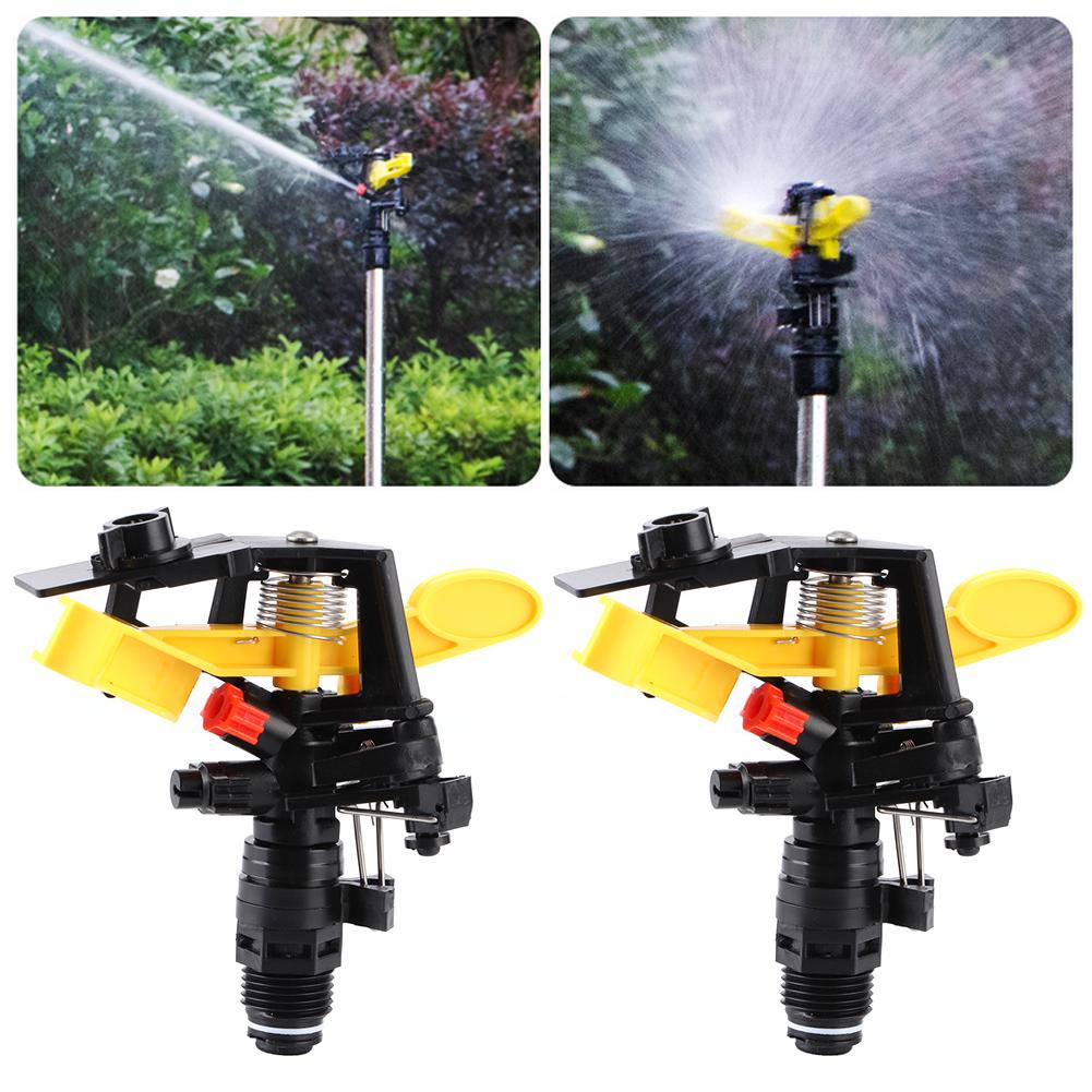 2Pcs Male Thread G1/2 Garden Lawn Rotating Irrigation Sprinkler Watering Sprayer Nozzle
