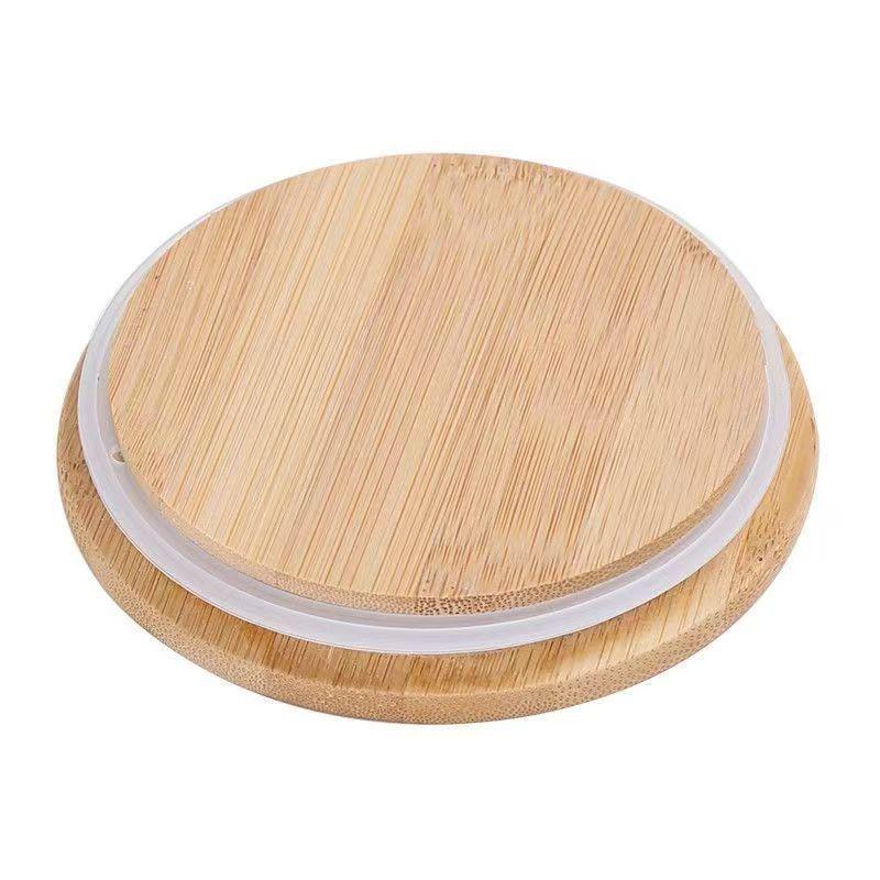 Bambus/Edelstahl Deckel für High Borosilicate Glas Wasserflasche oder Teekanne