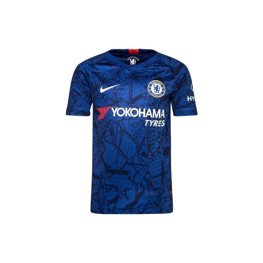 Nike Stadium Chelsea Home Match Football Jersey With Letter Pattern Short Sleeve T-Shirt Men Tops Blue AJ5529-495