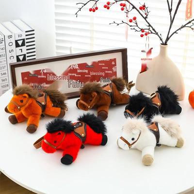 2026 Year of the Horse Plush Doll Bag Pendant - Zodiac Year Mascot New Year Gift