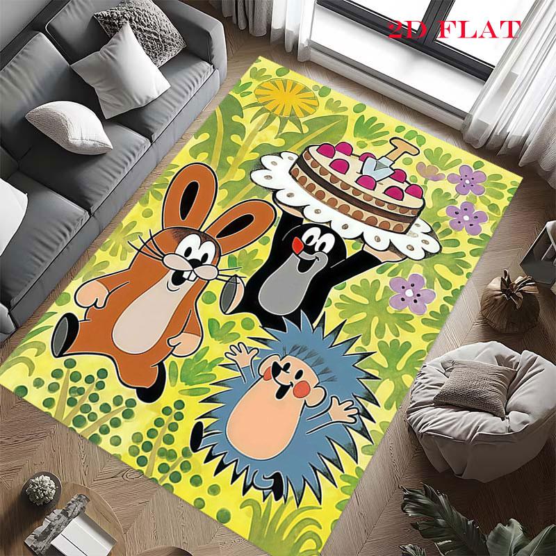 Maisy Mouse Carpet Rug for Living Room Bedroom Home Sofa Decoration,Kids Play Nonslip Floor Mat