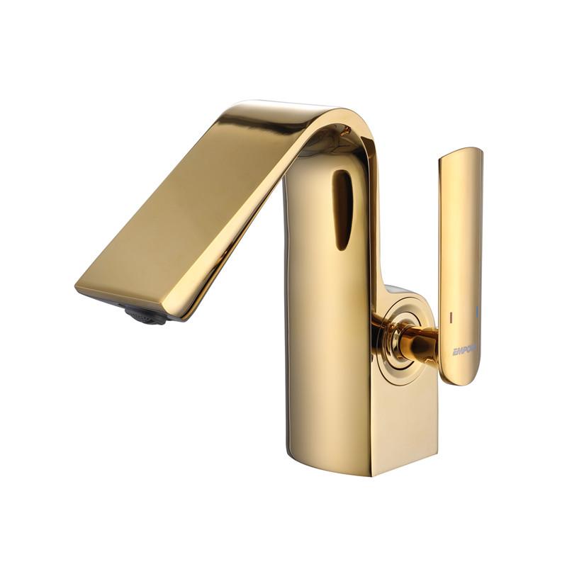 Basin Faucet brass material Top High Quality Hot and Cold Single Lever Decked bathroom Sink Tap Crane New
