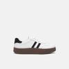 Aokang Women's Black & White Round Toe Sneakers