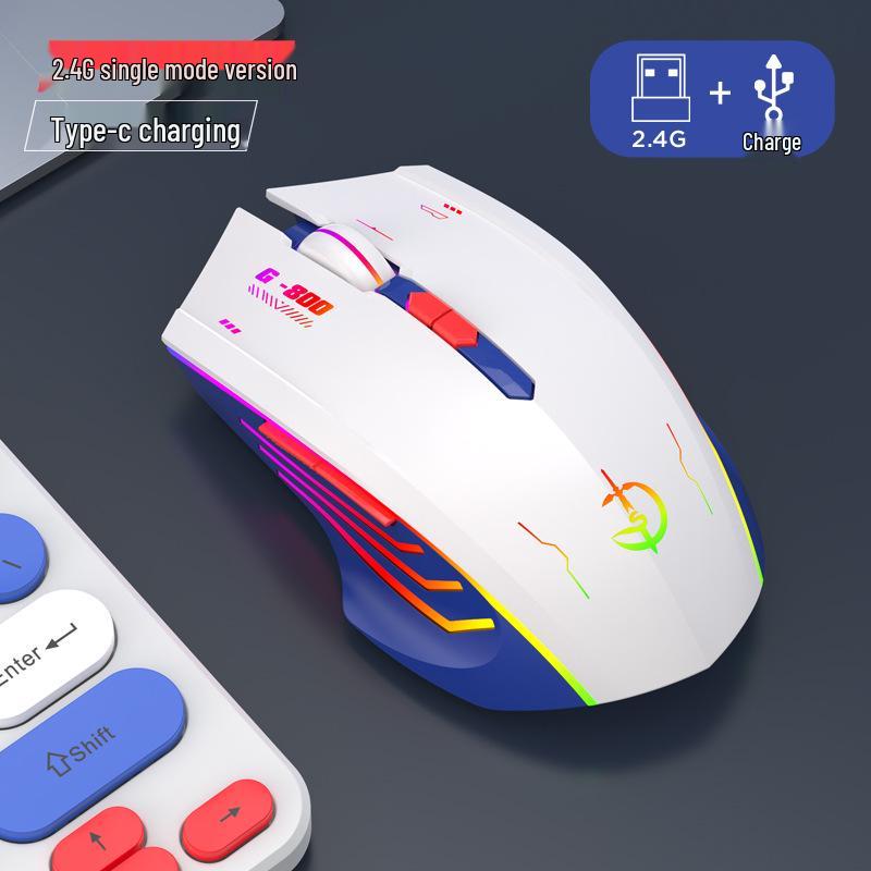 Rechargeable Silent Wireless Bluetooth Gaming Mouse for Desktop and Laptop (Men & Women)