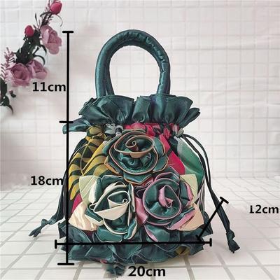 Mobile Phone Bag, Lace Bag, Ethnic Feng Shui Bucket Bag, Drawstring Cloth Bag, Women's Handbag, Dinner Bag, Handmade Hanfu Bag