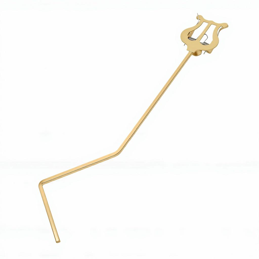 Saxophone Sheet Music Clip 4x4mm Square Socket Gold Copper Sax Sheet Music Holder for Alto Tenor Saxophones