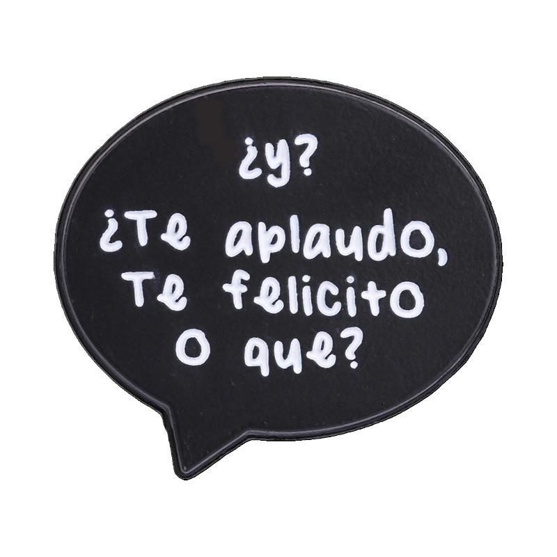 Spanish Quotes Series Enamel Pins JW.ORG Bible Verse Octagon Stop Sign Motivational Phrase Brooches Lapel Badge Jewelry Gifts