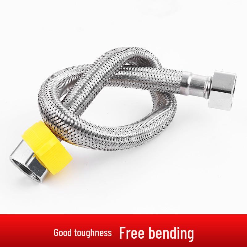 High-Pressure Explosion-Proof 304 Stainless Steel Braided Hose for Water Inlet