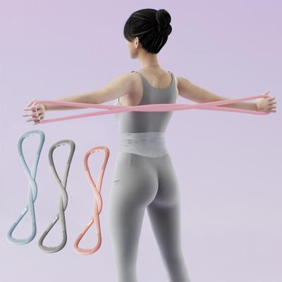 Silikon Fitness Widerstandsband Rutschfest Figur 8 Übung Elastisches Band 25/35Lbs Männer Frauen Arm Schulter Dehnung Krafttraining Spannseil