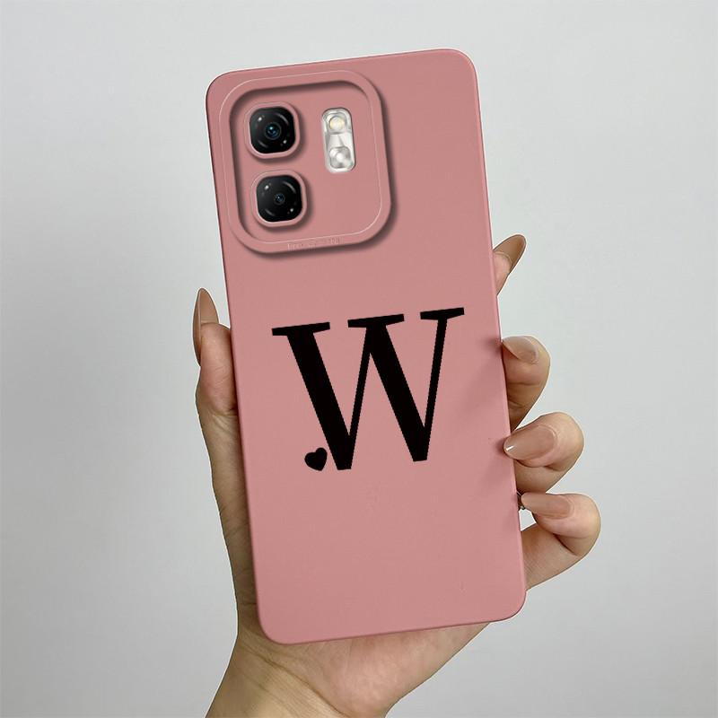 For Infinix Smart 9 Case Infinix Hot 50i Phone Cases X6532 X6531 X6531B Cute Letters Soft Silicone Back Cover Fundas Coque Shell