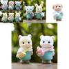 Sylvanian Families Collectible Flocked Animal Figure Blind Box For Home Decor