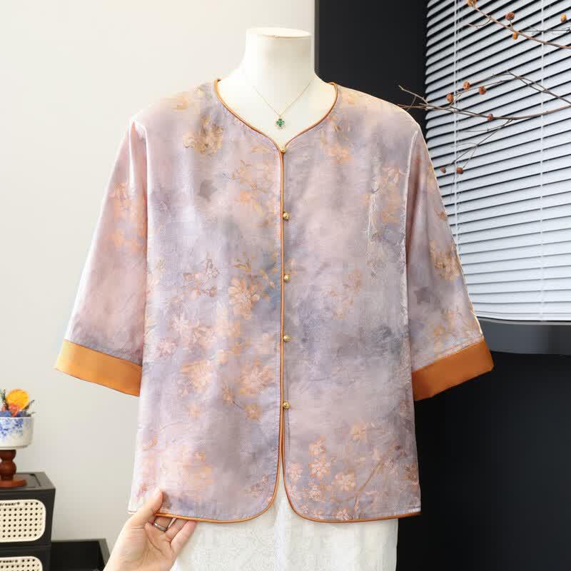 Women's New Chinese Style Embroidered Cardigan Shirt