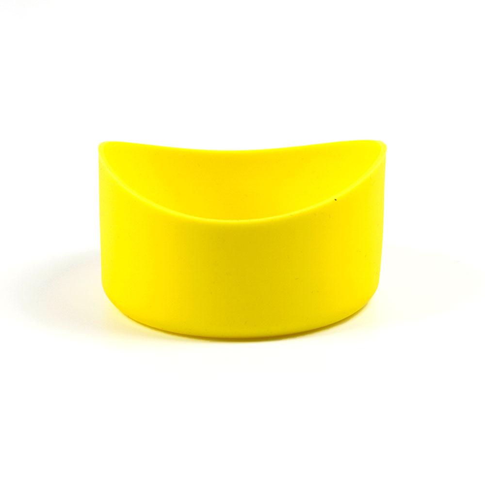

Silicone World 9.0CM Arc Silicone Cup Bottom Protective Cover Irregular Cup Holder Cup Cover 90MM Thermos Flask Base Insulation жовтий