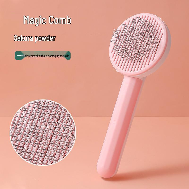 

Самоочищающаяся расческа для груминга питомцев, для кошек и собак Self-cleaning Pet Comb