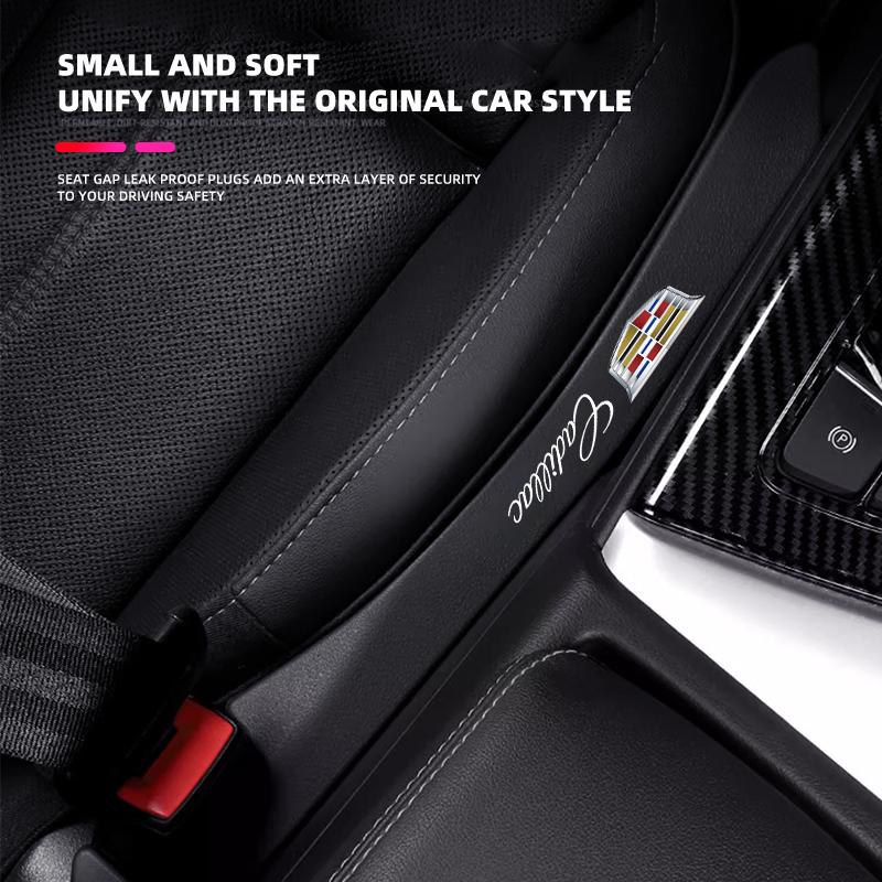 Leak-proof Car Seat Gap Filler Side Seam Plug Strip For Cadillac Emblem ESCALADE ATS BLS CT4 CT6 SRX STS XT4 XT5 SLR XT6 XTS