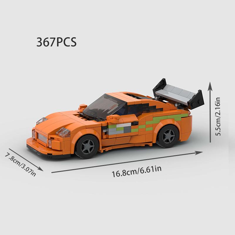 MOC Speed Sports F1 City Racing Car AE86 Building Blocks Brick Vehicle Supercar Fast & Furious1 MK4 Supra Kids Toys Boy