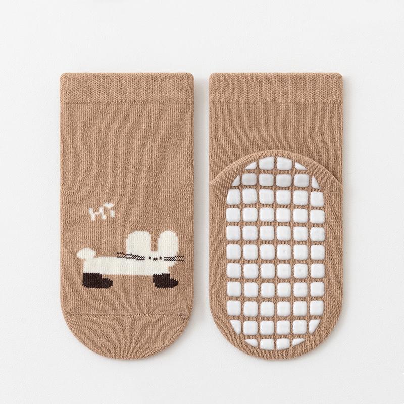 

Spring Autumn Children Kids Anti-slip Long Socks Cartoon Soft Baby Toddler Home Trampoline Socks Boys Girls School Sports Socks S хаки