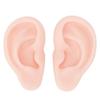 1 Pair Soft Touch Silicone Ear Model Skin Tone Color Ear Piercing Model  For Piercing Exercise
