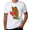 Books Reading Owl Comic Look TShirt Street Art Print Tee Shirt