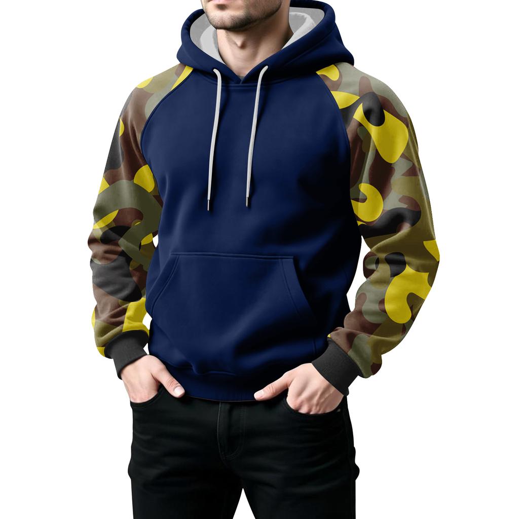 Men's Camouflage Sweatshirt Hoodie Men's Sports Large Size Casual Sweatshirt