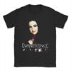 Ästhetische Evanescence Rockband langsames T-Shirt Herren Rundhals Kurzarm Kleidung Baumwolle Sommer Oberteil T-Shirt