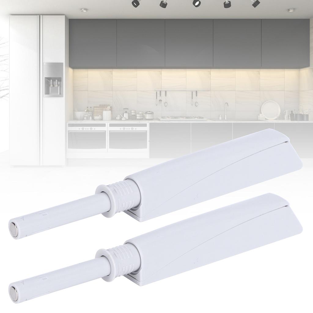 2 Set Push Latches Door Damper Buffer Push Open Latches for Cabinet Drawer Wardrobe