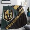 Couverture Flanelle motif Vegas Golden Knights, Haute qualité Confortable pour Toutes les Saisons, Décoration Intérieure, Chaleur et Confort, Parfait pour les Cadeaux.