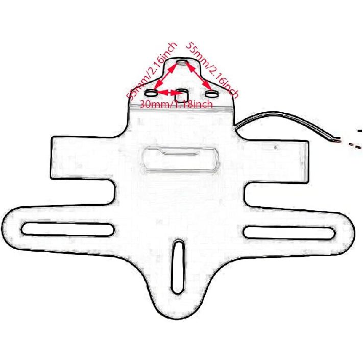 For CF-MOTO 450SR SR 450SS 450SRS 2022 2023 Motorcycle License Plate Holder Tail Light Bracket Tidy Fender Eliminator